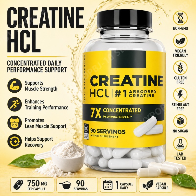 Creatine Hcl Capsule - ครีเอทีน เอชซีแอล 750 มก. 90 แคปซูล