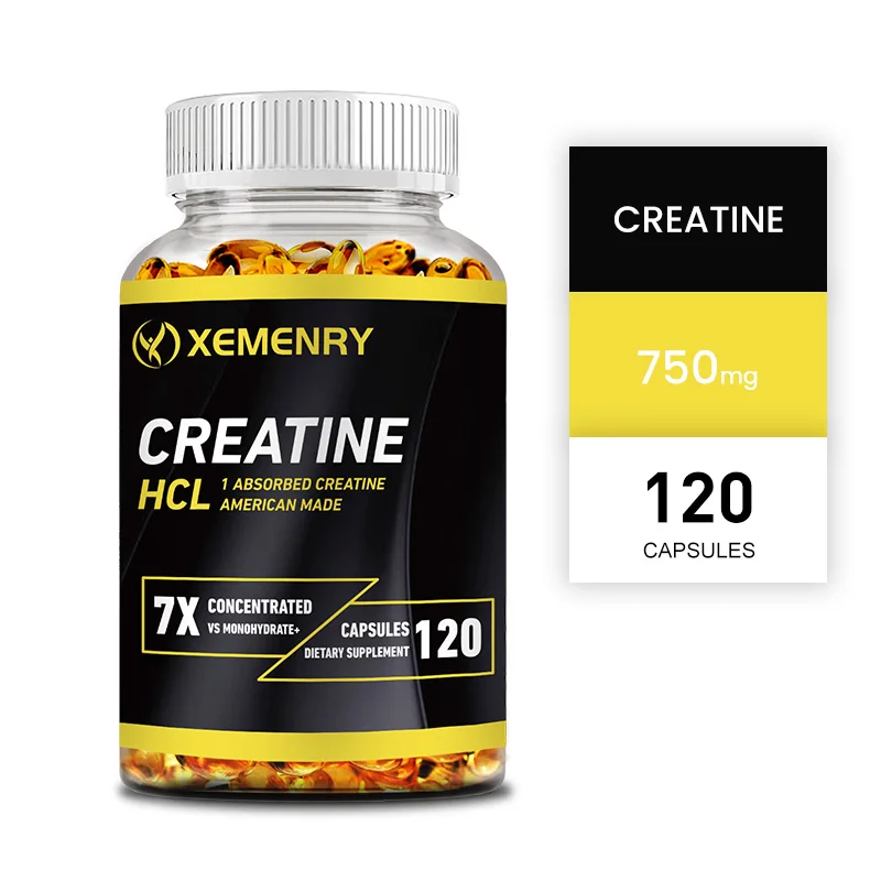Creatine Hcl Capsule - ครีเอทีน เอชซีแอล - ช่วยในการออกกำลังกายที่มีความเข้มข้นสูง เพิ่มระดับพลังงานก่อนออกกำลังกาย ช่วยเสริมสร้างกล้ามเนื้อและฟื้นฟู
