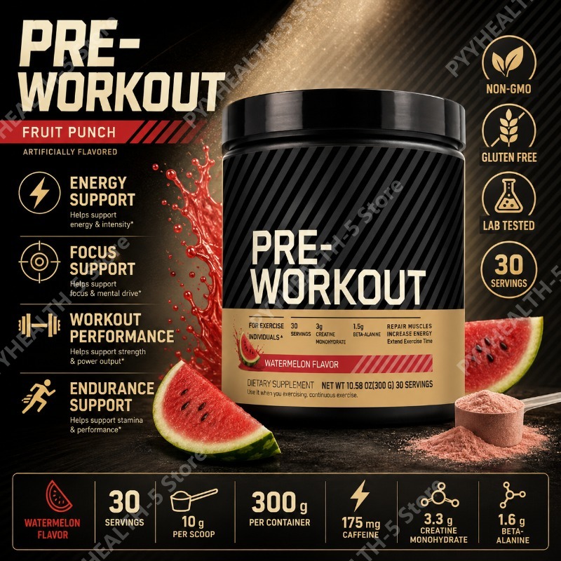 Creatine Monohydrate Powder - ผงพรีเวิร์คเอาท์ผสมครีเอทีน เบต้าอะลานีน แอลซิทรูลไลน์ ไทโรซีน คาเฟอีน ช่วยเพิ่มพลังงาน