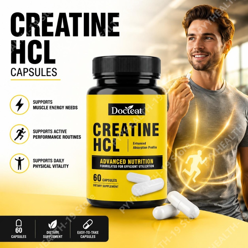 Creatine Hcl Capsule - ด็อกทีท ครีเอทีน เอชซีแอล แคปซูล พร้อมวิตามินบี6, บี12