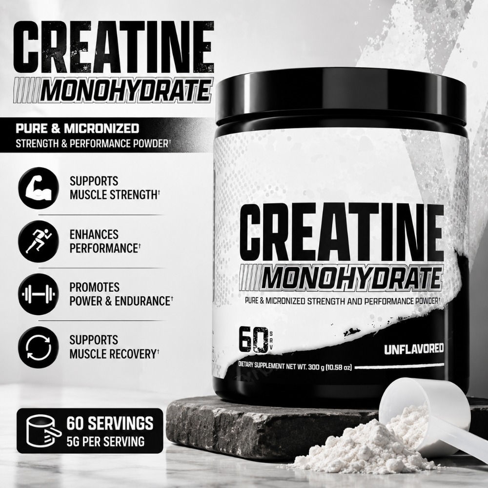 ผงครีเอทีนโมโนไฮเดรตแบบไมโครไน - Creatine Monohydrate Powder บทวิจารณ์และราคา