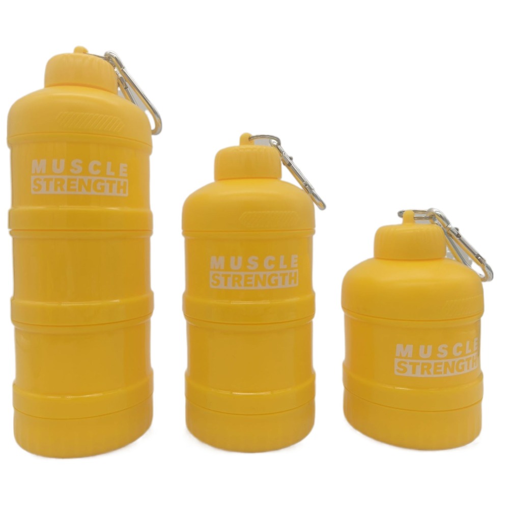 กล่องใส่ผงโปรตีนแบบพกพา2/3ชั้น - Nutrition And Fitness บทวิจารณ์และราคา