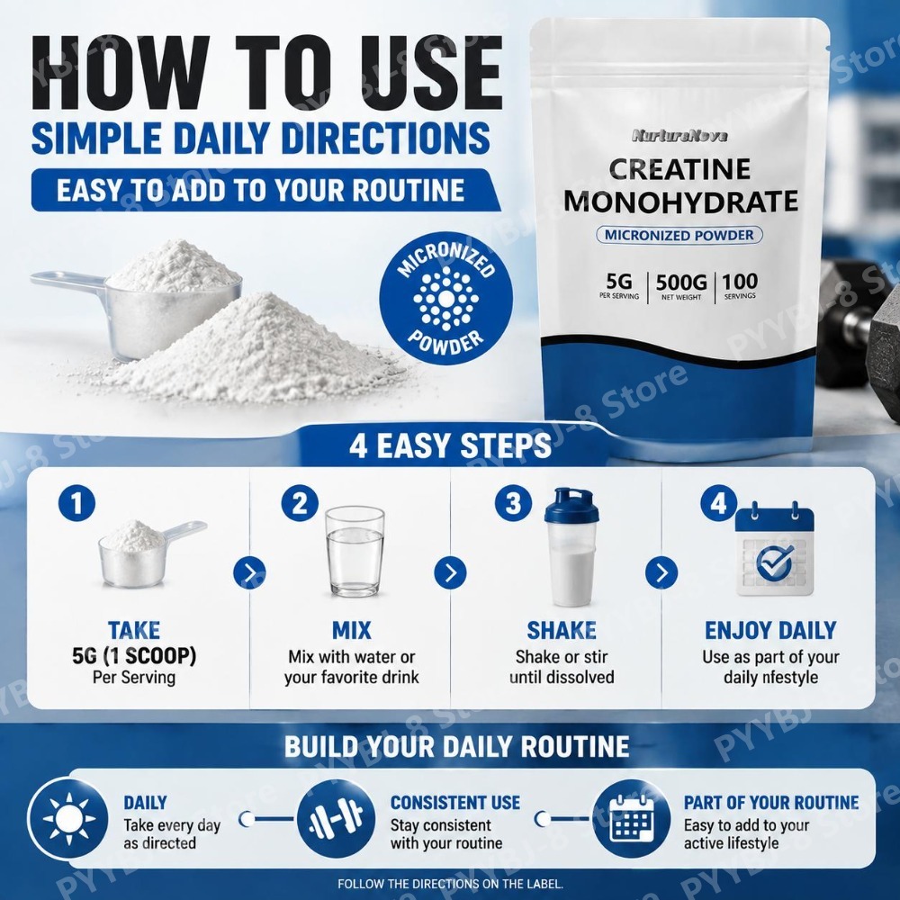 NutureNova ผงครีเอทีนโมโนไฮเดร - Creatine Monohydrate Powder บทวิจารณ์และราคา