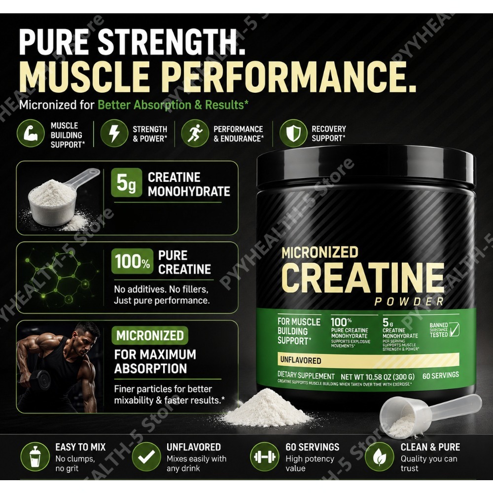 ผงครีเอทีนโมโนไฮเดรต รสจืด 300 - Creatine Monohydrate Powder บทวิจารณ์และราคา